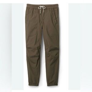 Vuori Ripstop Traveler Jogger in Dark Oregano Khaki Olive Green Size Medium EUC